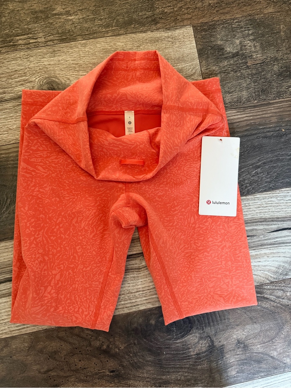 Lululemon Wunder Train High-Rise Tight Leggings – Coral Print